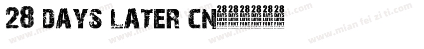28 days later cn字体转换